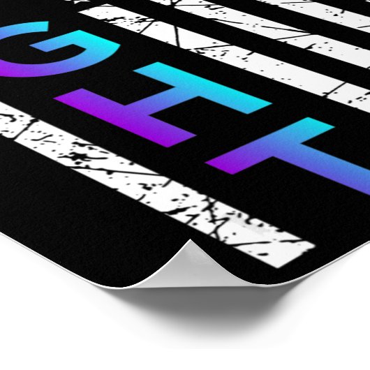 Flag Happy Suicide Awareness Support Gra Poster (Hoek)