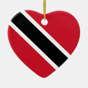 Flag Heart Ornament van Trinidad en Tobago