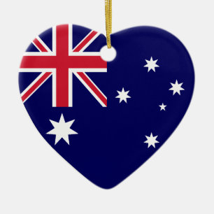 Flag Heart Ornament VS & Australië