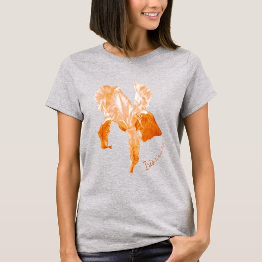 Flag Iris maakt een mooie herfsttint T-shirt (Voorkant)