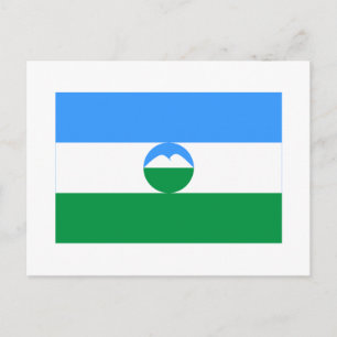 Flag Kabardino-Balkar Briefkaart