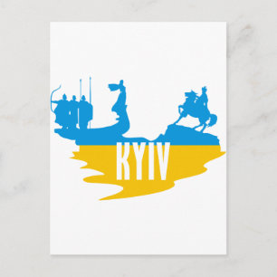 Flag Kyiv Briefkaart