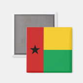 Flag Magnet uit Guinee-Bissau Magneet (Voorkant / Achterkant)