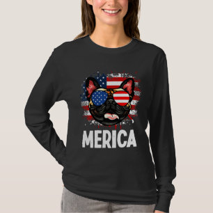 Flag Merica French Bulldog 66 T-shirt
