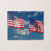 Flag Monument Calley Arizona Jigzaag Puzzle Legpuzzel (Horizontaal)