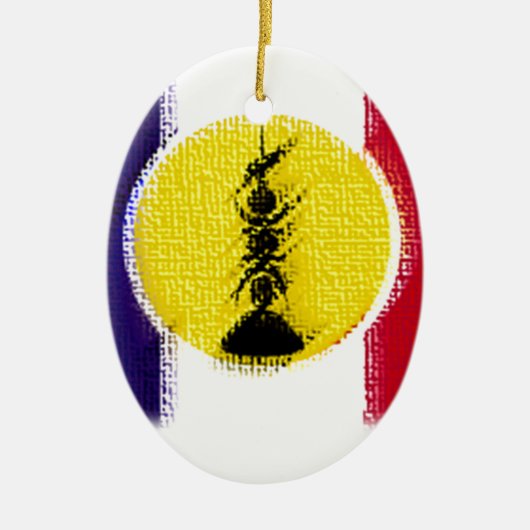 Flag ncl fra knk keramisch ornament (Voorkant)