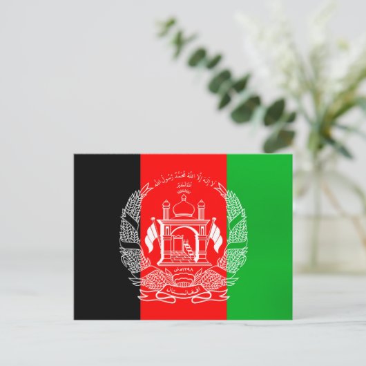 Flag of Afghanistan Briefkaart (Staand voorkant)