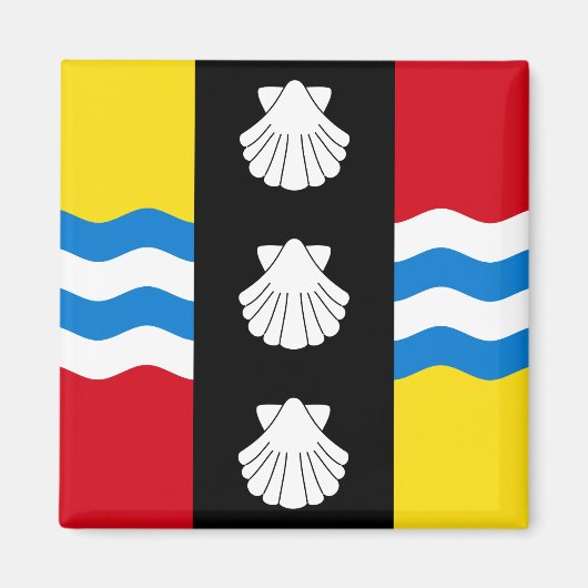 Flag of Bedfordshire Magnet Magneet (Voorkant)