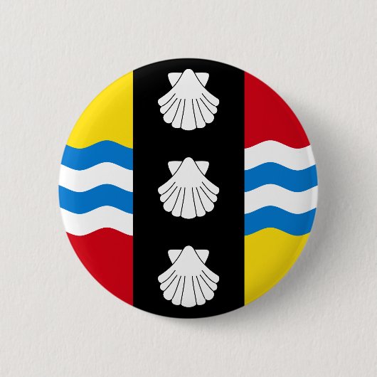 Flag of Bedfordshire Ronde Button 5,7 Cm (Voorkant)