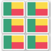 Flag of Benin - a collection Stickers (Devant)
