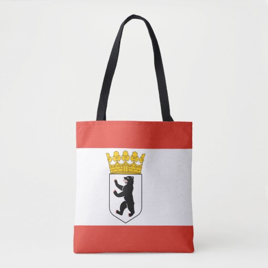 Flag of Berlin Tote Bag (Devant)