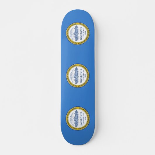 Flag of Boston, Massachusetts Skateboard (Devant)
