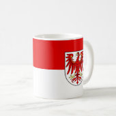 Flag of Brandenburg Coffee Mug Koffiemok (Voorkant rechts)