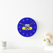 Flag of Brussels, Belgium Square Wall Clock Ronde Klok (Huis)