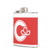Flag of Calgary, Alberta Flask Heupfles (Links)