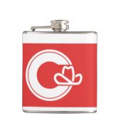 Flag of Calgary, Alberta Flask Heupfles (Voorkant)