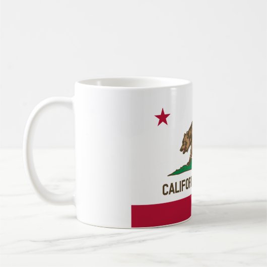 Flag Of California, California flag, mug (Gauche)