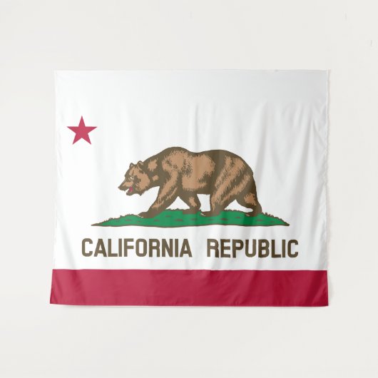 Flag Of California Wall Tapestry Wandkleed (Voorkant (horizontaal))