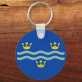 Flag of Cambridgeshire Keychain (Achterkant)