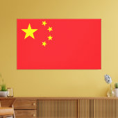 Flag of China Canvas Afdruk (Insitu (Woonkamer))