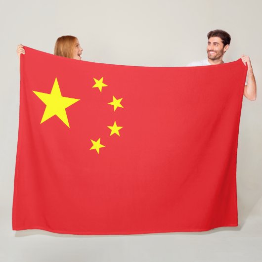 Flag of China Fleece Deken (In situ)