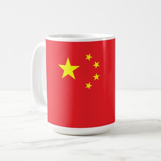 Flag of China Koffiemok (Voorkant links)