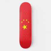 Flag of China Skateboard (Voorkant)