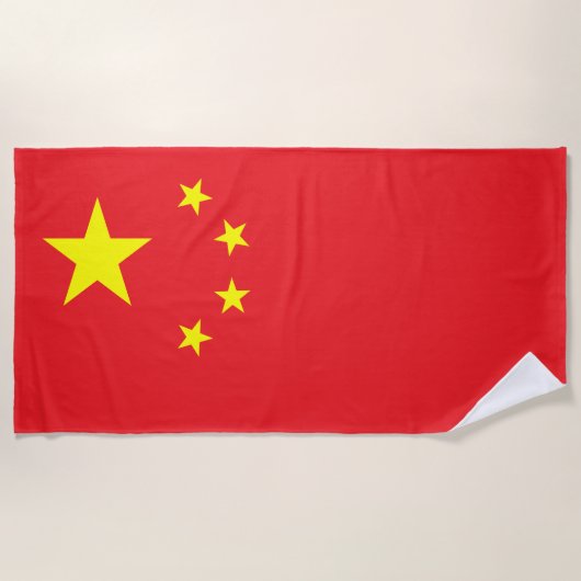 Flag of China Strandlaken (Voorkant)