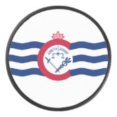 Flag of Cincinnati, Ohio Hockey Puck (Voorkant)