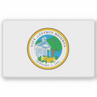 Flag of Citrus Heights, California, USA Sticker