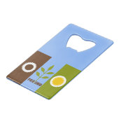 Flag of city of Fresno, California Credit Card Bot (Devant Angle)