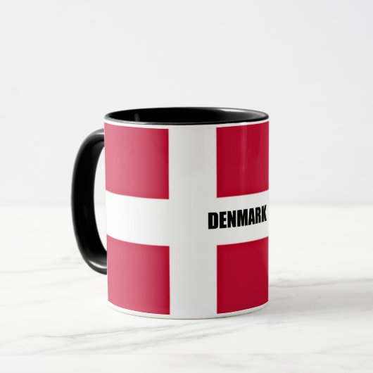 Flag of Denmark Magic Mug Mok (Voorkant links)