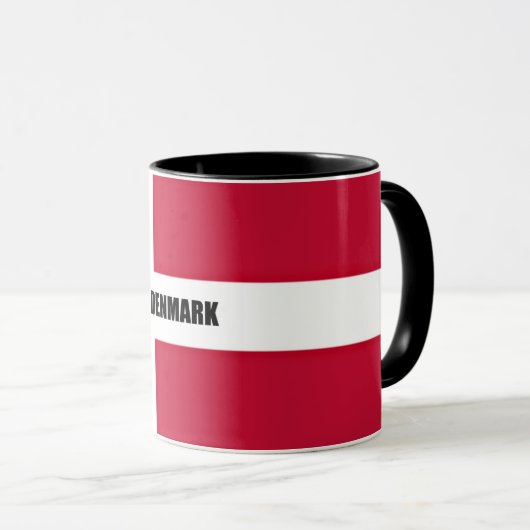 Flag of Denmark Magic Mug Mok (Voorkant rechts)
