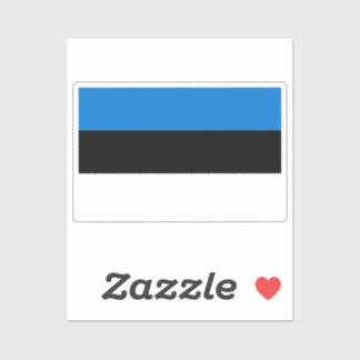 Flag of Estonia custom-cut Sticker