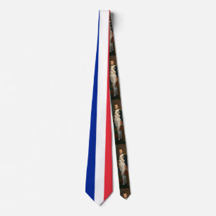 Flag of France en Portrait de Napoleon Bonaparte Stropdas