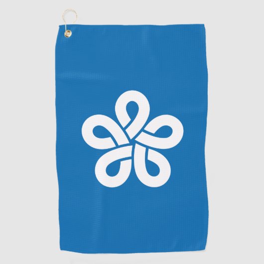 Flag of Fukuoka Prefecture, Japan Golfhanddoek (Voorkant)
