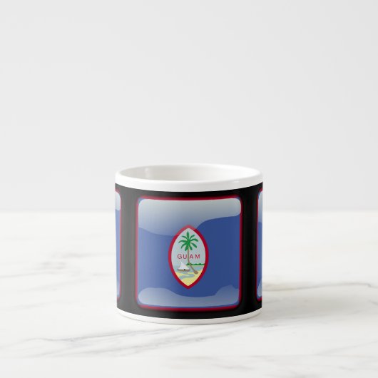 Flag of Guam Espresso Kop (Voorkant)