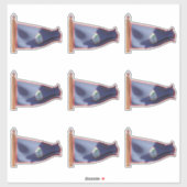 Flag of Guam Sticker (Vel)