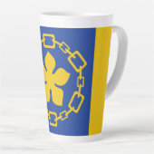 Flag of Hamilton, Ontario Latte Mug Latte Mok (Rechterhoek)
