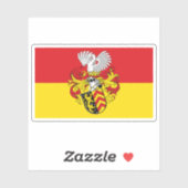 Flag of Hanau, Germany Sticker (Vel)