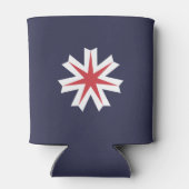 Flag of Hokkaido Prefecture, Japan Blikjeskoeler (Achterkant)