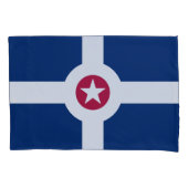 Flag of Indianapolis, Indiana Pillow Case Kussensloop (Voorkant)