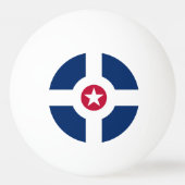 Flag of Indianapolis, Indiana Ping Pong Ball (Achterkant)