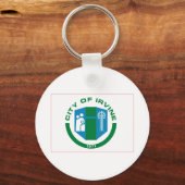 Flag of Irvine, California Sleutelhanger (Voorkant)