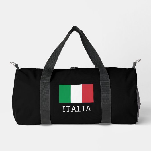 Flag of Italy custom duffle bag Plunjezak (Voorkant)