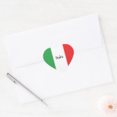 Flag of Italy Custom Italian Hart Sticker (Envelop)