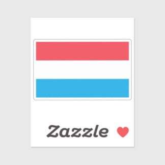 Flag of Luxembourg custom-cut Sticker