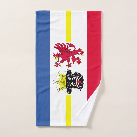 Flag of Mecklenburg-Western Pomerania Hand Towel (Serviette à main)
