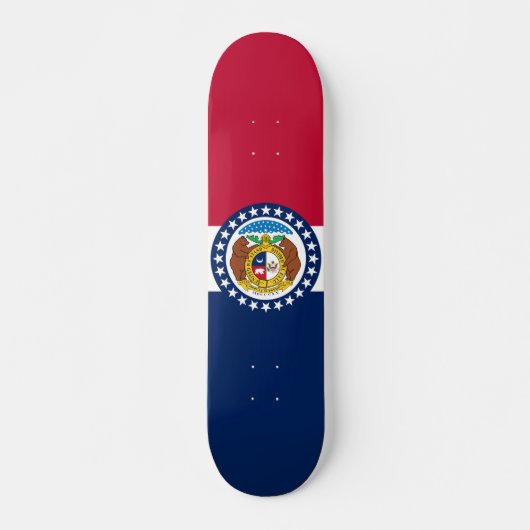 Flag of Missouri Skateboard (Voorkant)