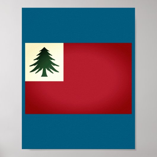 Flag Of New England Ne Only Un  Poster (Voorkant)